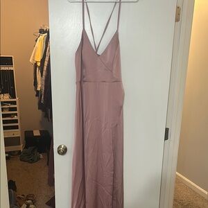 Azazie Dusty Rose Corset Dress